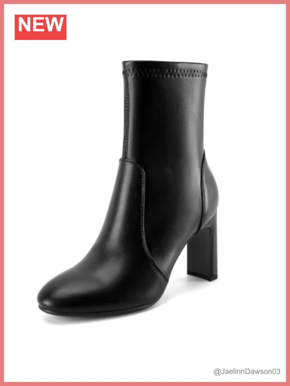 Women's Ankle Boots Chunky Heel Round Closed Toe Short Booties Side Zipper